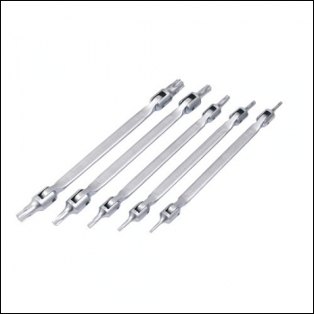 Clarke Pro187 5-Piece Double Ended Flexi TRX Star Head Wrench Set