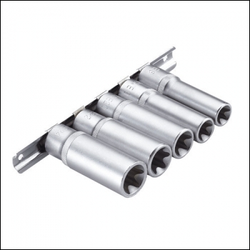 Clarke PRO191 1/2 inch  Square Drive Torx Deep Impact Socket Set 5 Peice
