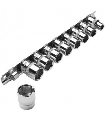Clarke PRO409 9 Piece 3/8 inch  Drive Anti Slip Metric Socket Set - Code 1700815
