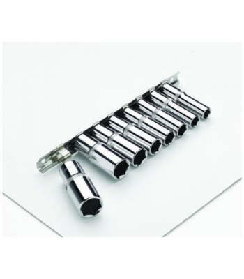 Clarke PRO412 8 Piece 3/8 inch  Drive Anti Slip Deep Metric Socket Set - Code 1700818