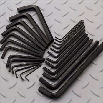 Clarke CHT100 25-Pce AF/Metric HEX key set