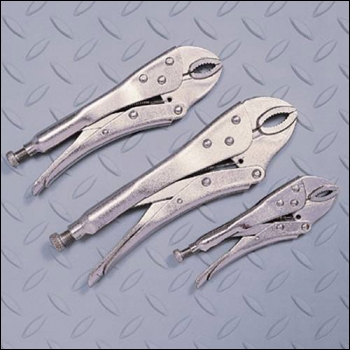 Clarke CHT116 3-Pce Lock Grip Pliers Set