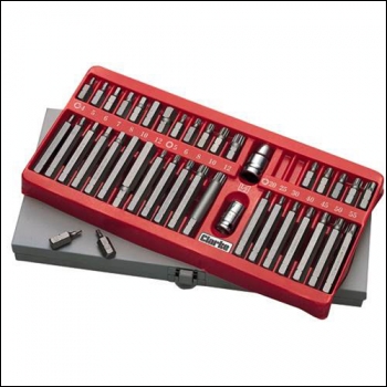 Clarke  CHT144 40-Pce TORX� Spline & Bit Holder Set