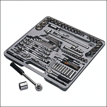 Clarke CHT146 101-Pce ? inch  & ? inch  Dr Socket & Tool Kit
