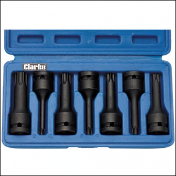 Clarke CIS12/6S - 7 Piece Impact Torx / Star Drive Set