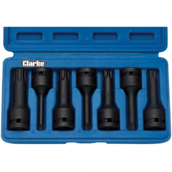 Clarke CIS12/7SB 7 Piece TRX Star Impact Bits - Code 1800361