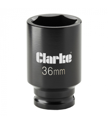 Clarke CIS36 36mm Deep Impact Socket - 1/2 inch  Square Drive - Code 1800363