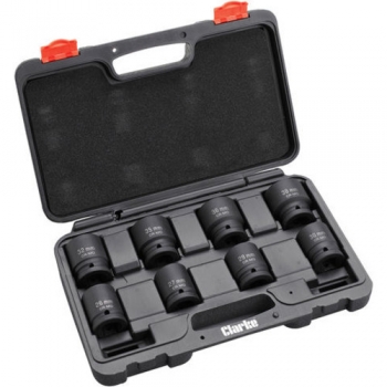 Clarke CIS83/4M 8 Piece ¾” Square Drive Impact Socket Set - Metric - Code 1800370