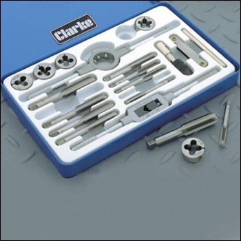 Clarke CHT301 19-Pce Tap & Die Set