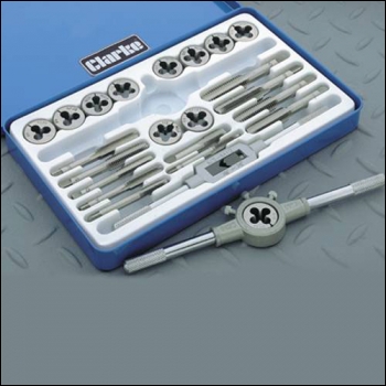 Clarke CHT302 24-Pce Tap & Die Set