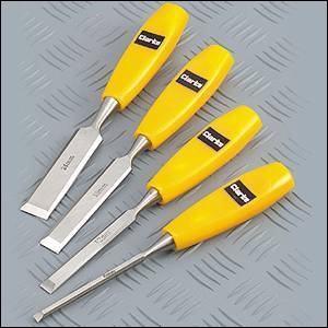 Clarke CHT347 4-Pce Wood Chisel Set