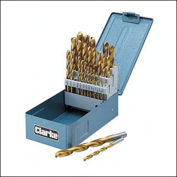Clarke CHT348 - 30pce Titanium Drill Bit Set (Metric)