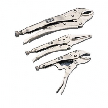 Clarke CHT352 3-Pce Lock Grip Plier Set