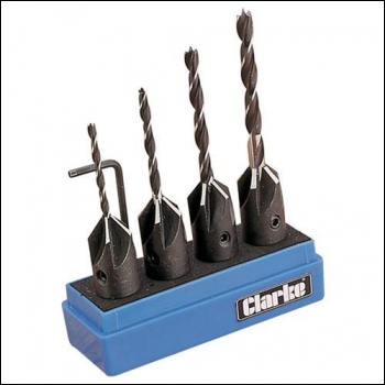 Clarke CHT368 - 4pce Wood Countersink Set