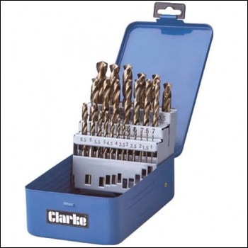 Clarke CHT384 - 25pce Cobalt Steel Drill Bit Set