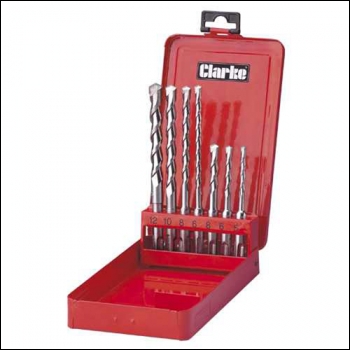 Clarke CHT387 - 7pce SDS+ Drill Bit Set for Concrete