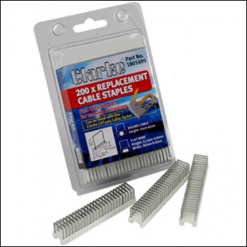 Clarke 4 - 6mm Cable Staples Pk200