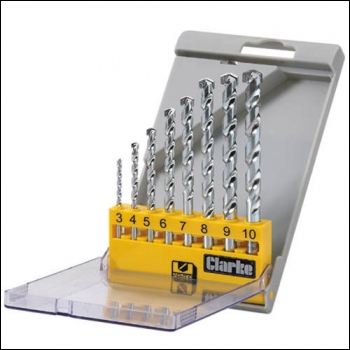 Clarke CHT502 - 8pce Carbide Tip Masonry Drill Bit Set