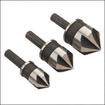 Clarke CHT531 - 3pce Countersink Flutes Set