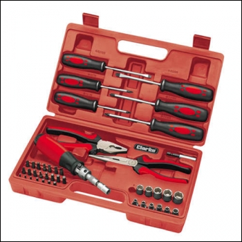Clarke CHT538 45-Pce Screwdriver, Pliers & Bits Set