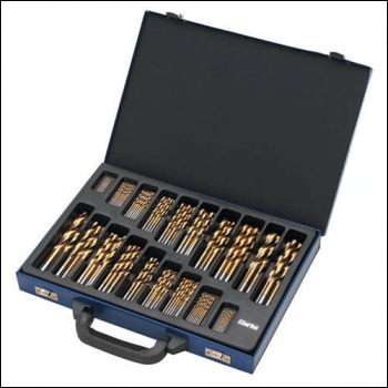 Clarke CHT565 - 170pce Titanium Coated HSS Drill Bit Set