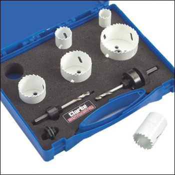 Clarke CHT575 - 6pce Electricians Hole Saw Set