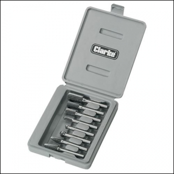Clarke CHT500 - 8pce Double Cut Rotary Burr Set
