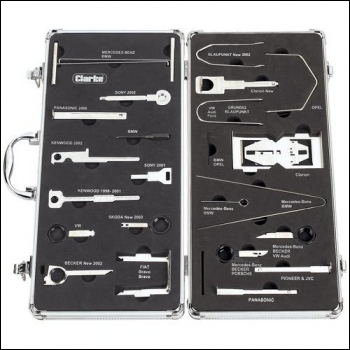 Clarke CHT595 46pce Car Stereo Removal Kit