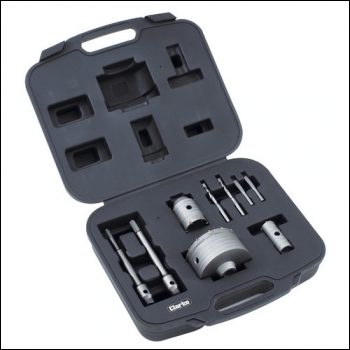 Clarke CHT600 9 Piece TCT Core Drill Bit Set