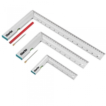 Clarke CHT724 3 Piece Try Square Set - Code 1801724