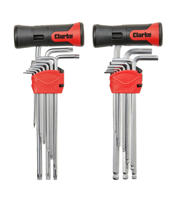 Clarke CHT941 22 piece Hex and Torx Key Set - Code 1801941