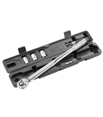 Clarke CHT952 1/2" Drive Torque Wrench, Extension Bar & Sockets ( 60-210Nm ) - Code 1801952