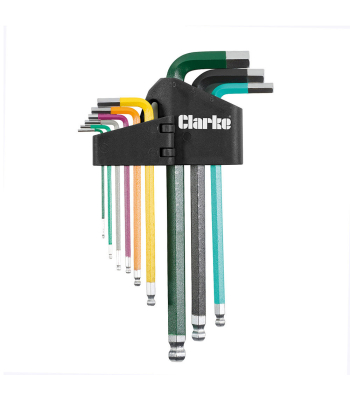Clarke CHT954 9 Piece Hex Key Set - Code 1801954