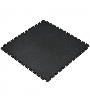 Clarke FLB2 - Black Interlocking PVC Floor Tile (Single) - Code 3608010