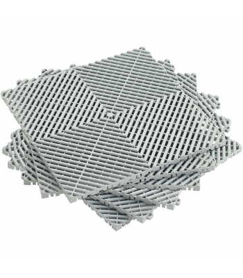 Clarke MFG1 Grey PP Modular Tiles 400x400mm (Set of 6) - Code 3608060