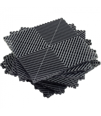 Clarke MFB1 Black PP Modular Black Tiles (Set of 6) - Code 3608075