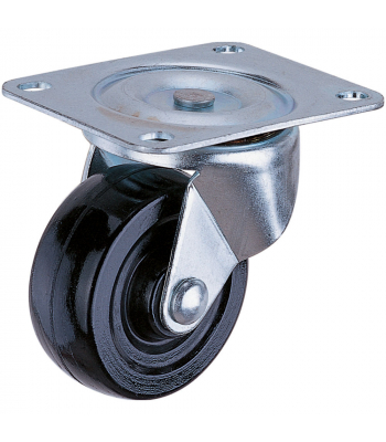 Clarke Rubber Castor Wheels Fixed / Swivel / Swivel & Brake (50mm - 100mm) - Code 4200011