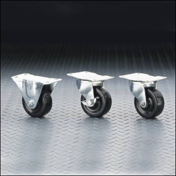 Clarke ML482-1 100mm Swivel & Brake Castor - Rubber