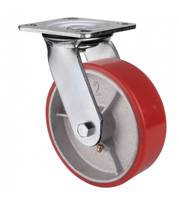 Clarke ML822S-A 200mm Heavy Duty Polyurethane Swivel Castor - Code 4200206