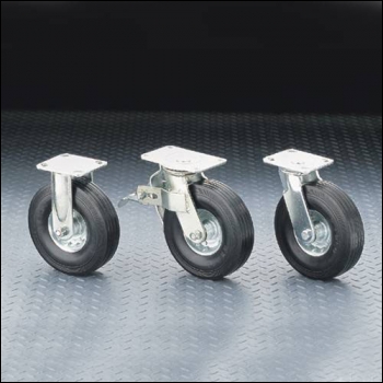 Clarke ML819S 200mm H/D Swivel Castor - Rubber