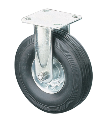 ML819R 200mm Heavy Duty Fixed Castor - Rubber - Code 4200225