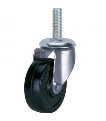 Clarke Rubber Threaded Castor Wheels Swivel / Swivel & Brake (50mm - 100mm) - Code 4200237