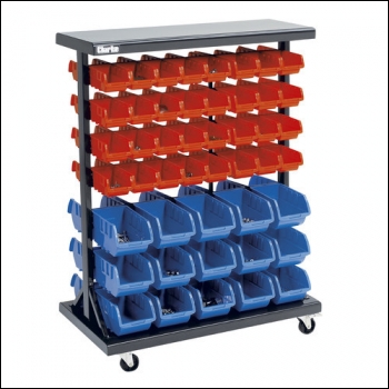 Clarke CSR94 Mobile Double Sided Storage Bin Rack