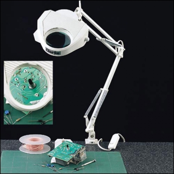 Clarke SAM75 Swing Arm Magnifying Lamp