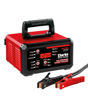 Clarke IBC80A 12V/24V 80A Intelligent Battery Charger  - Code 6267021