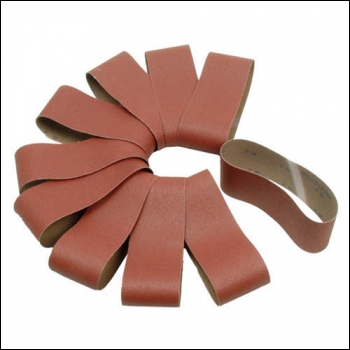 Clarke Alu. Oxide Sanding Belts 76x533mm 120 Grit - Pk10