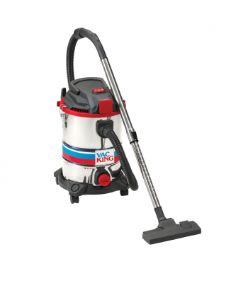Vac King CVAC25SSR 25L Stainless Steel Wet & Dry Vacuum Cleaner with Power Take-Off (230V) - Code 6471097