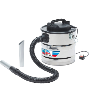 Vac King ASHVAC1200-B 1200W Stainless Steel Ash Vacuum Cleaner - Code 6471134