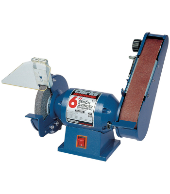 Clarke CBG6SB 150mm Bench Grinder with 50mm Sanding Belt (230V) - Code 6500032