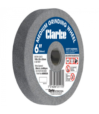 Clarke 6” (150mm) Medium Grinding Wheel for CHBDG500 - Code 6500538